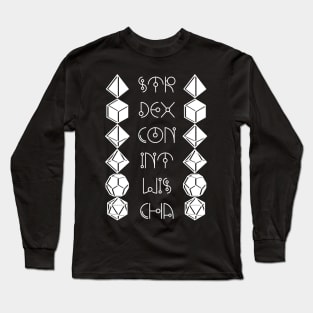 Character Abilities Dice Long Sleeve T-Shirt